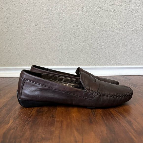 Robert Zur Shoes - ROBERT ZUR Womens Driving Loafers Moccasins in Espresso Leather